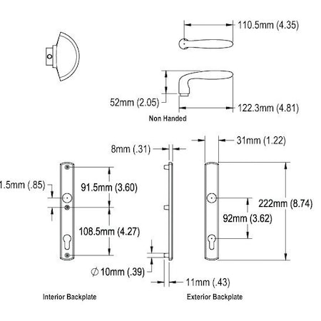 Strybuc Verona Handle Set 850-2094805